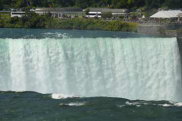 Image showing Closeup shot of Niagara Falls from New York State, USA.