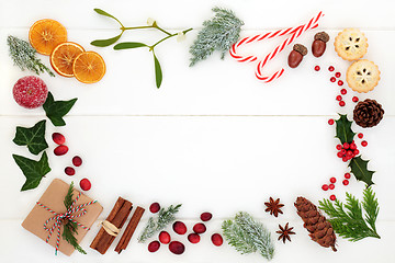 Image showing Christmas Background Border  