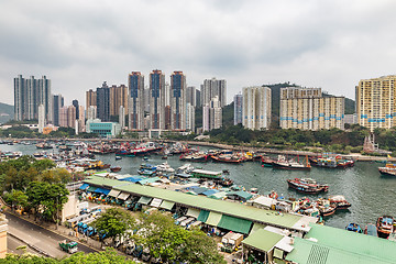 Image showing Aberdeen Harbour (Aberdeen Typhoon Shelter)