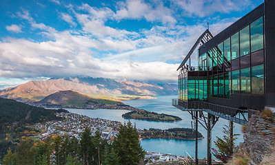 Image showing Aerial view of Queenstown in South Island, New Zealand