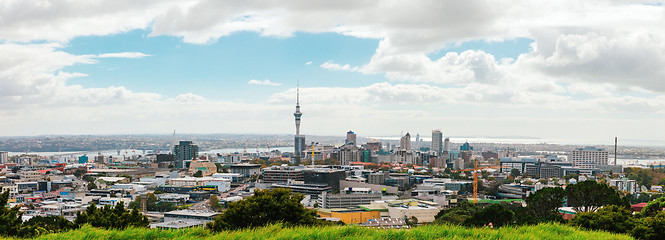 Image showing Auckland view from Mt Eden