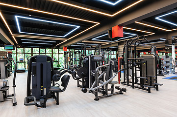 Image showing Modern gym interior