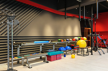 Image showing Modern gym interior