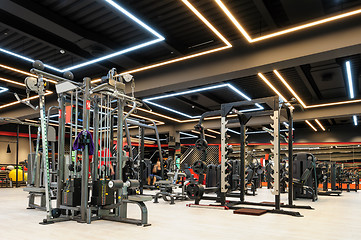 Image showing Modern gym interior