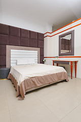 Image showing Trendy minimalist bedroom