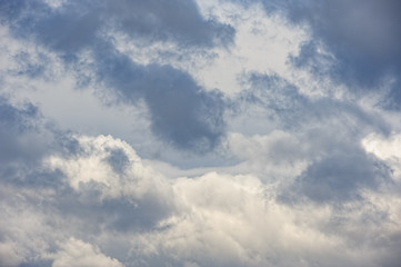 Image showing Dramatic sky with overcast clouds