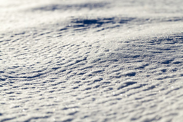 Image showing Photo snow, close-up