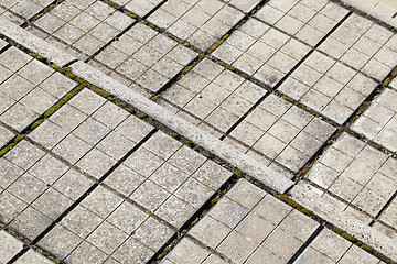 Image showing concrete tiles, stairs