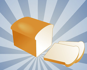 Image showing Sliced bread illustration