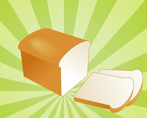 Image showing Sliced bread illustration