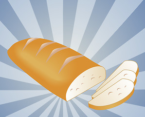 Image showing Sliced bread illustration