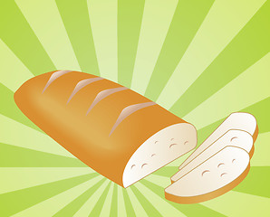 Image showing Sliced bread illustration