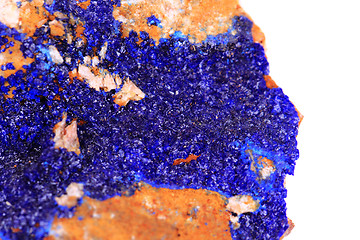 Image showing azurite mineral texture