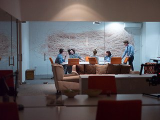 Image showing Business Team At A Meeting at modern office building