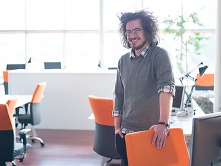 Image showing young businessman in startup office