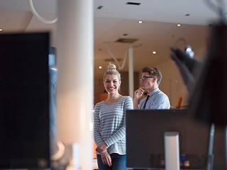 Image showing startup business couple in a modern office