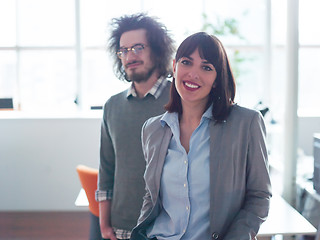 Image showing startup business couple in a modern office