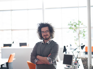 Image showing young businessman in startup office