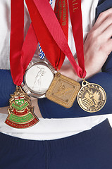 Image showing Medals from softball competition