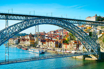 Image showing Eiffel bridge. Porto, Portugal