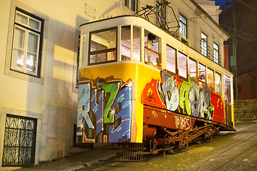 Image showing Lisbon funicular, Portugal