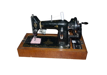 Image showing old hand sewing machine