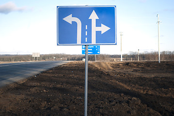 Image showing traffic sign direction way