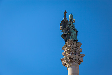 Image showing Santo Oronzo Column in Lecce, Italy