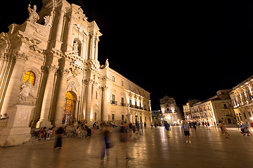 Image showing SYRACUSE, ITALY - JUNE 23, 2017: Ortigia downtown in Syracuse by