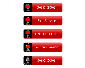 Image showing Web buttons hotline numbers