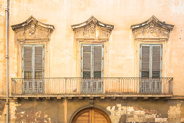 Image showing Lecce, Italy - Old windows in baroque style