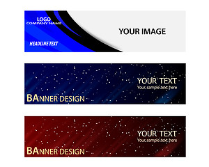 Image showing different banners with different colors