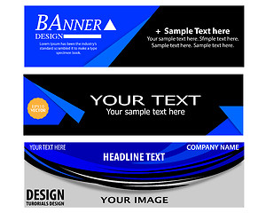 Image showing three banners with texts