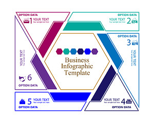 Image showing business infographic template