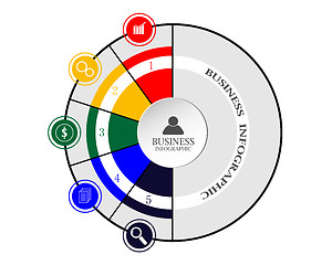 Image showing color infographic template