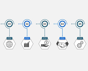 Image showing different business icons