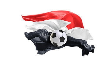 Image showing The national flag of Egypt. FIFA World Cup. Russia 2018