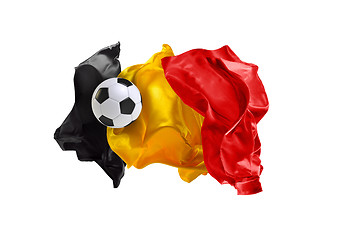 Image showing The national flag of Belgium. FIFA World Cup. Russia 2018