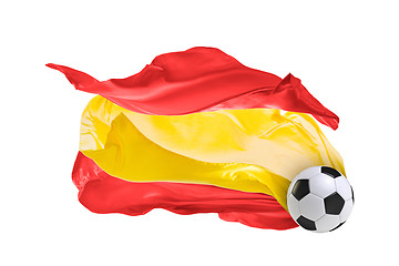 Image showing The national flag of Spain. FIFA World Cup. Russia 2018