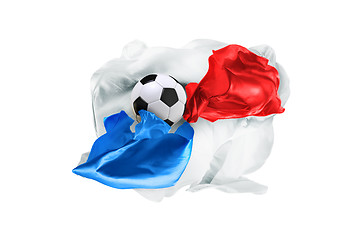 Image showing The national flag of Panama. FIFA World Cup. Russia 2018