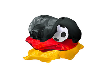 Image showing The national flag of Germany. FIFA World Cup. Russia 2018