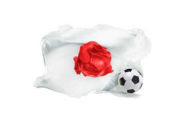 Image showing The national flag of Japan. FIFA World Cup. Russia 2018