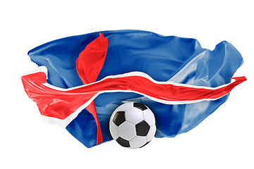 Image showing The national flag of Iceland. FIFA World Cup. Russia 2018