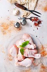 Image showing raw chicken legs