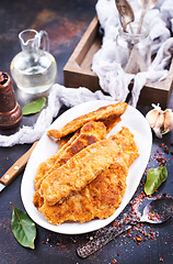 Image showing fried fish fillets