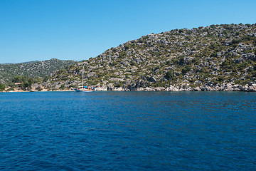 Image showing ancient city on the Kekova