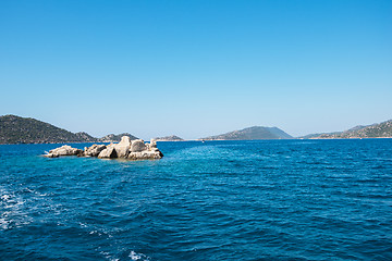 Image showing ancient city on the Kekova