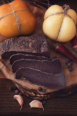 Image showing Beef jerky meat