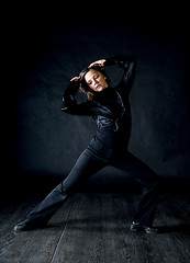 Image showing Modern style woman dancer