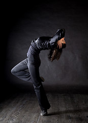 Image showing Modern style woman dancer